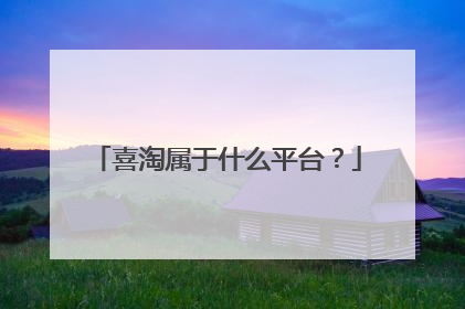 喜淘属于什么平台?