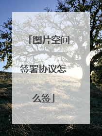 图片空间签署协议怎么签