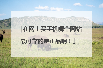 在网上买手机哪个网站最可靠的是正品啊!
