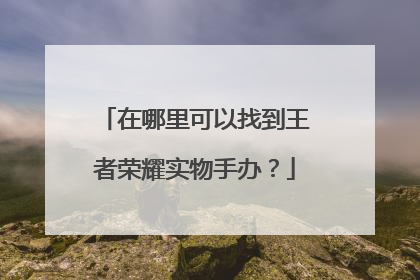 在哪里可以找到王者荣耀实物手办？