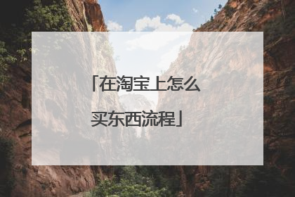 在淘宝上怎么买东西流程