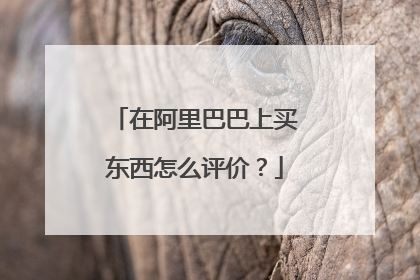 在阿里巴巴上买东西怎么评价?