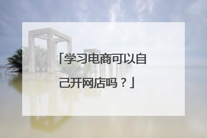 学习电商可以自己开网店吗?