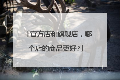 官方店和旗舰店,哪个店的商品更好?
