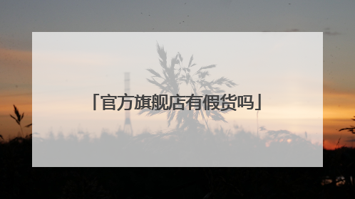 官方旗舰店有假货吗