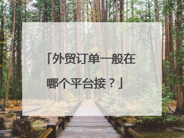 外贸订单一般在哪个平台接?