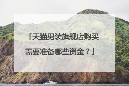 天猫男装旗舰店购买需要准备哪些资金?