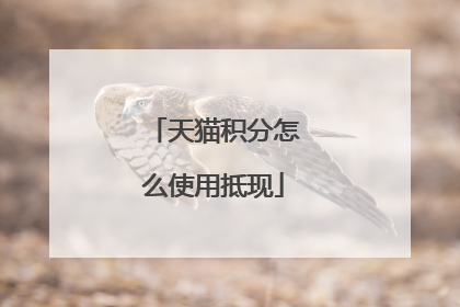 天猫积分怎么使用抵现