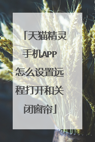 天猫精灵手机APP怎么设置远程打开和关闭窗帘