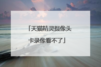 天猫精灵摄像头卡录像看不了