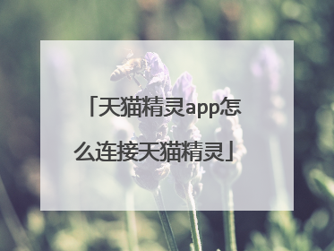 天猫精灵app怎么连接天猫精灵