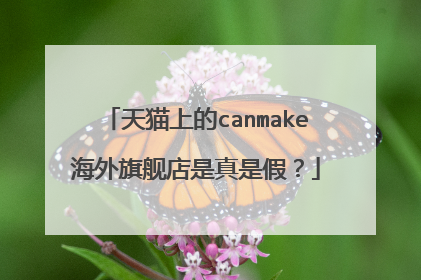 天猫上的canmake海外旗舰店是真是假?