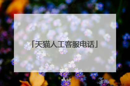 天猫人工客服电话