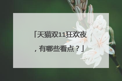 天猫双11狂欢夜,有哪些看点?