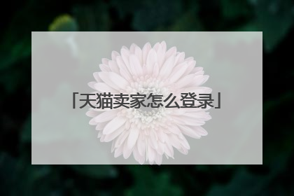 天猫卖家怎么登录
