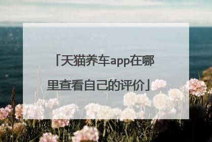 天猫养车app在哪里查看自己的评价