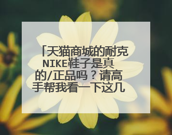 天猫商城的耐克NIKE鞋子是真的/正品吗?请高手帮我看一下这几个链接