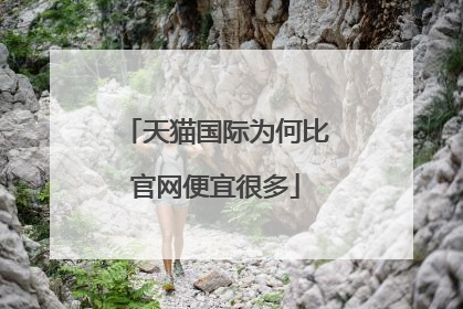 天猫国际为何比官网便宜很多
