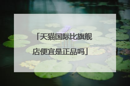 天猫国际比旗舰店便宜是正品吗