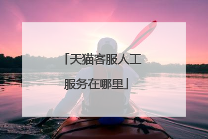 天猫客服人工服务在哪里
