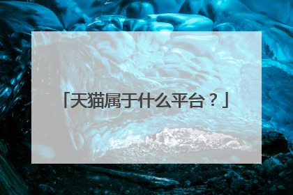 天猫属于什么平台?
