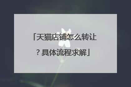 天猫店铺怎么转让?具体流程求解