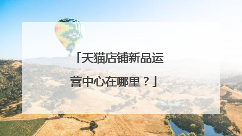 天猫店铺新品运营中心在哪里?
