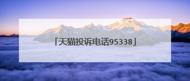 天猫投诉电话95338