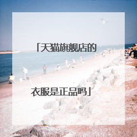 天猫旗舰店的衣服是正品吗
