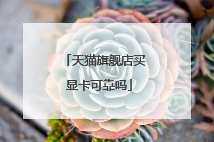 天猫旗舰店买显卡可靠吗
