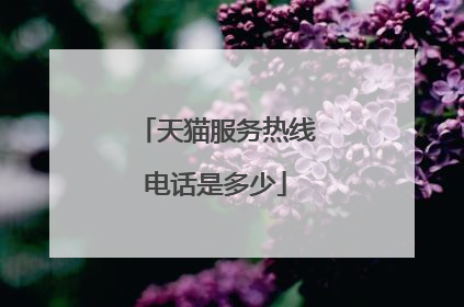 天猫服务热线电话是多少
