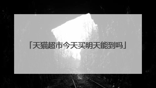 天猫超市今天买明天能到吗