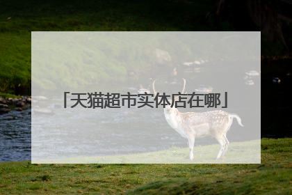 天猫超市实体店在哪