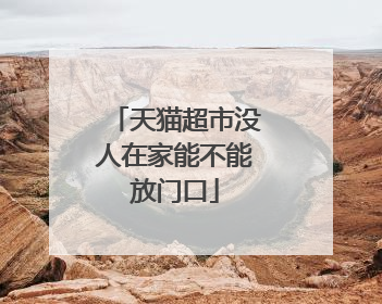 天猫超市没人在家能不能放门口