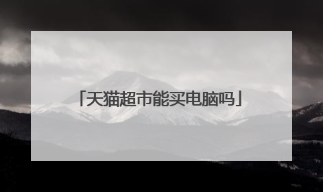 天猫超市能买电脑吗
