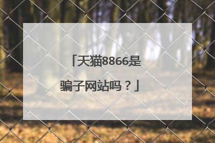 天猫8866是骗子网站吗?