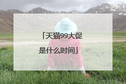 天猫99大促是什么时间
