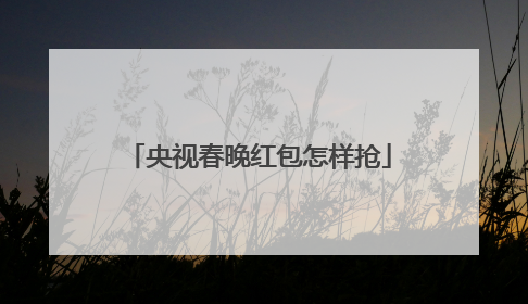 央视春晚红包怎样抢