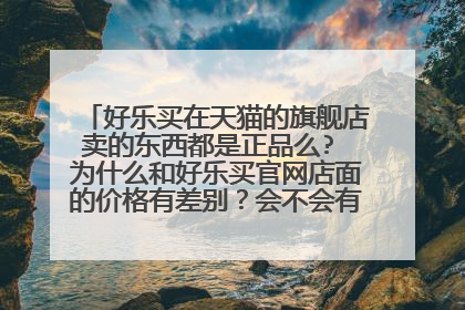 好乐买在天猫的旗舰店卖的东西都是正品么? 为什么和好乐买官网店面的价格有差别?会不会有假货?拜托了各