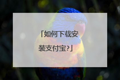 如何下载安装支付宝?