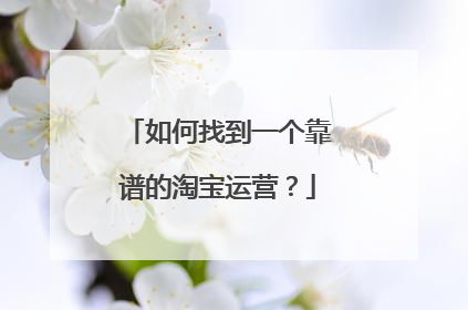如何找到一个靠谱的淘宝运营?