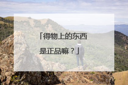 得物上的东西是正品嘛?