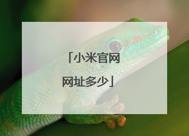 小米官网网址多少