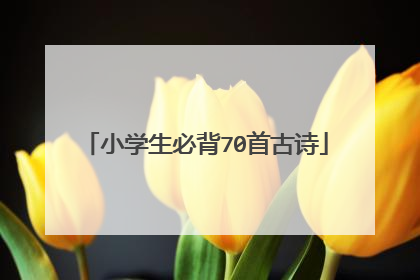 小学生必背70首古诗