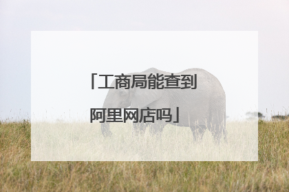 工商局能查到阿里网店吗