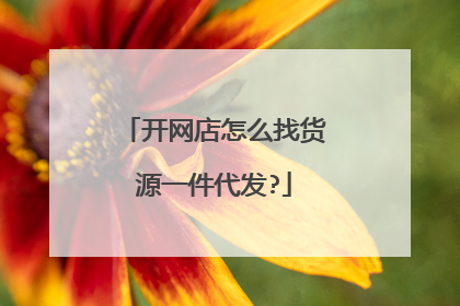 开网店怎么找货源一件代发?