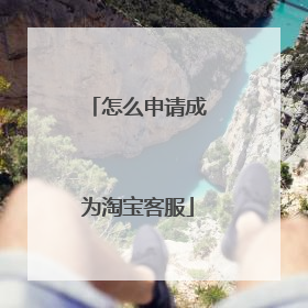 怎么申请成为淘宝客服