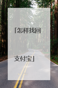 怎样找回支付宝