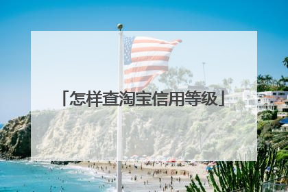 怎样查淘宝信用等级