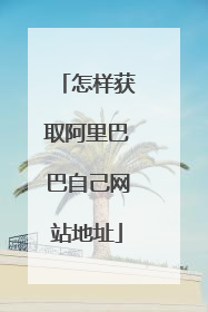 怎样获取阿里巴巴自己网站地址